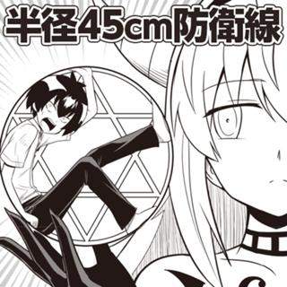 半径45cm防衛線